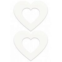   Shots Toys Nipple Sticker Open Hearts,  -  7125