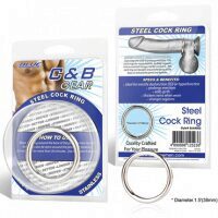    BlueLine Steel Cock Ring, 4,5  -  7551