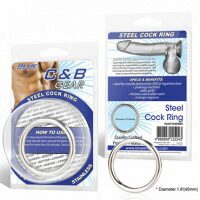    BlueLine Steel Cock Ring, 4,8  -  7552